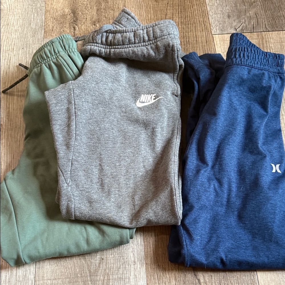 Nike Athletic Jogger Pants - Sage, Heather Gray, Navy